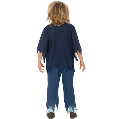 Boys Blue Schoolboy Zombie Costume