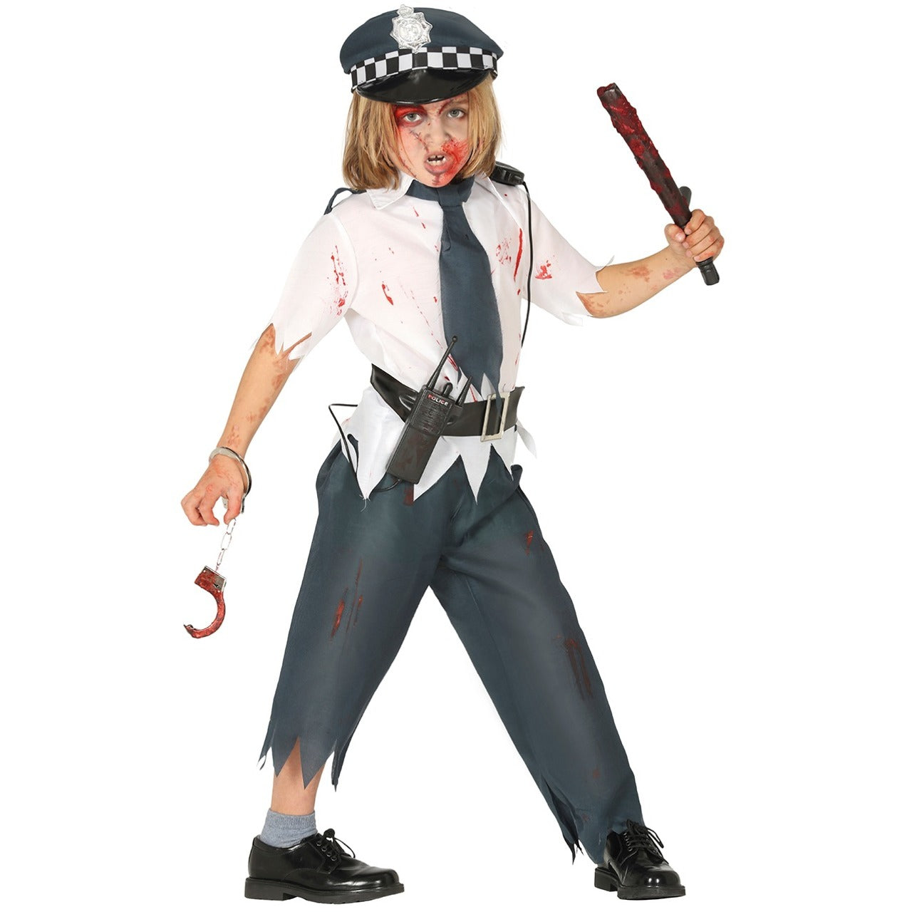 Boys Spiky Zombie Police Costume