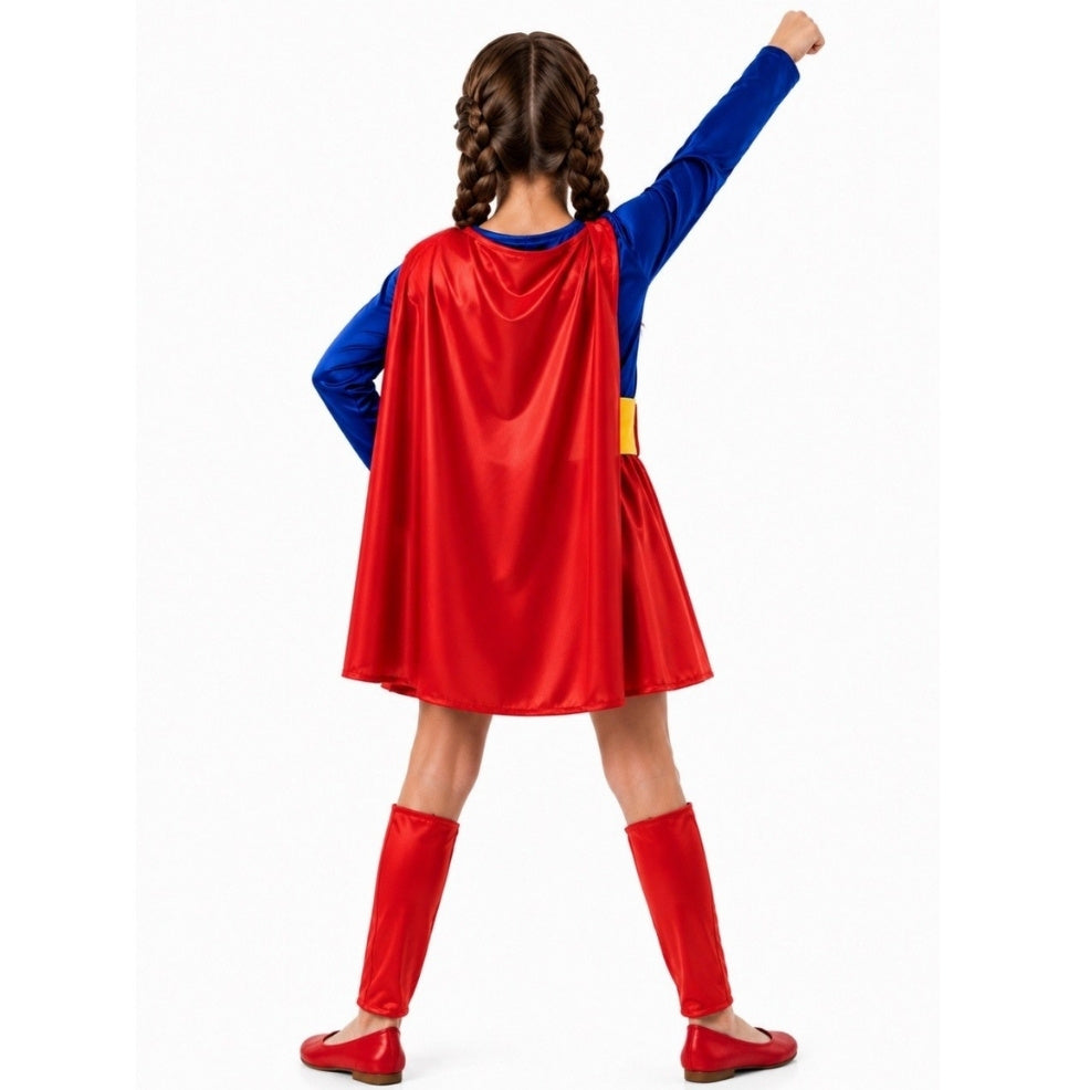 Girls Superheroine Cape Costume