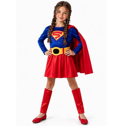 Girls Superheroine Cape Costume