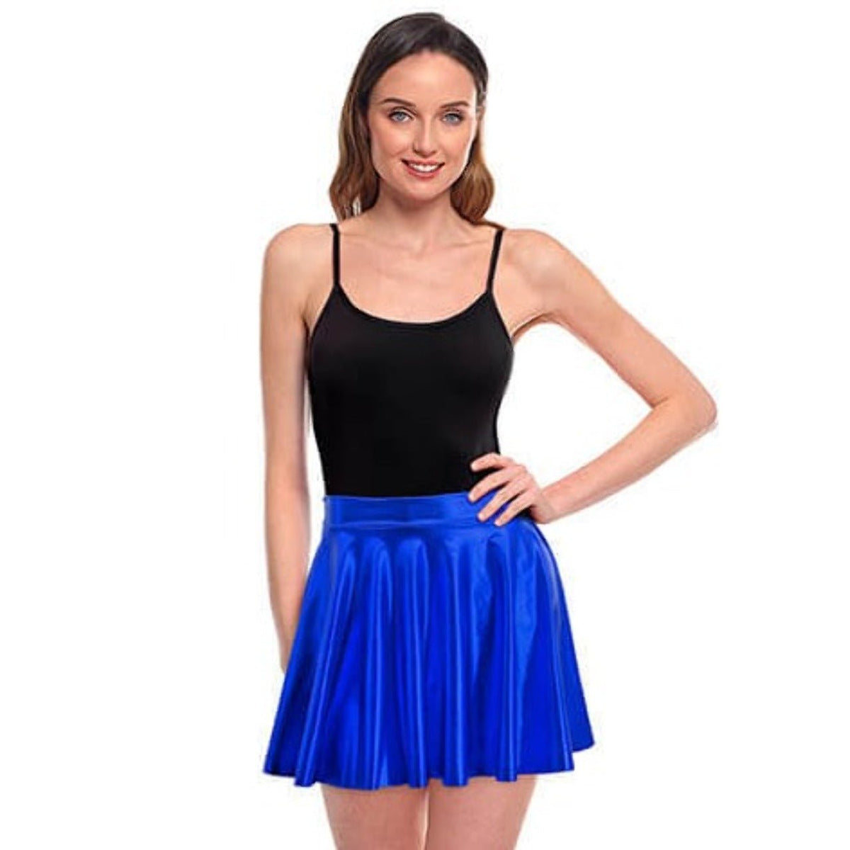 Metallic Blue Skirt
