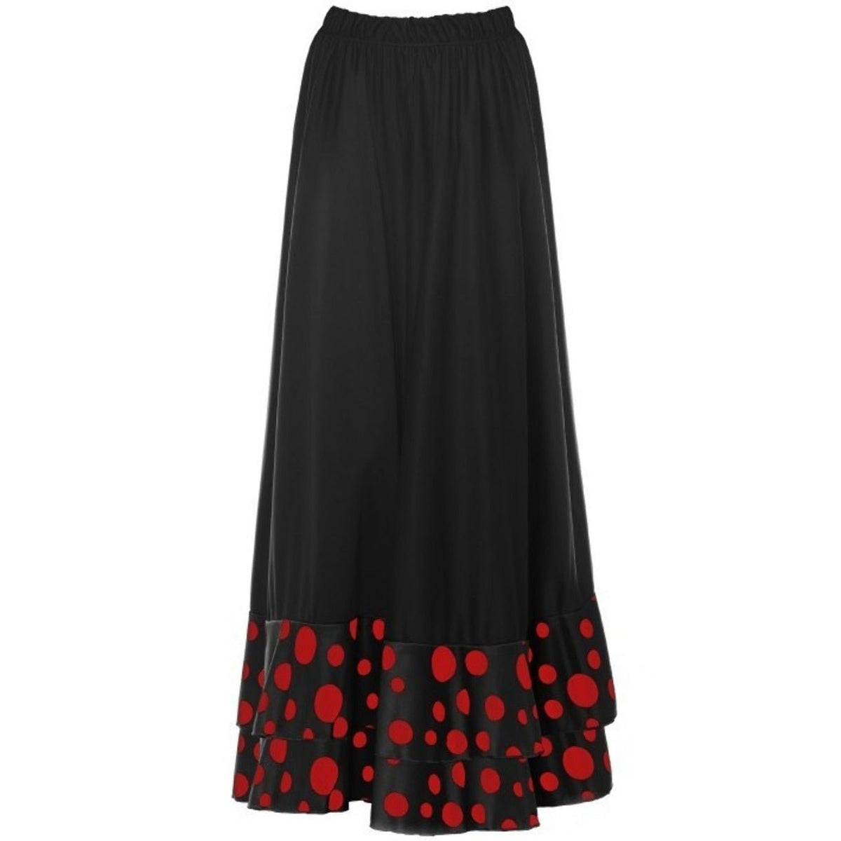 Girls Black Flamenco Skirt