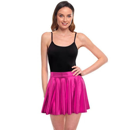 Metallic Fuchsia Skirt
