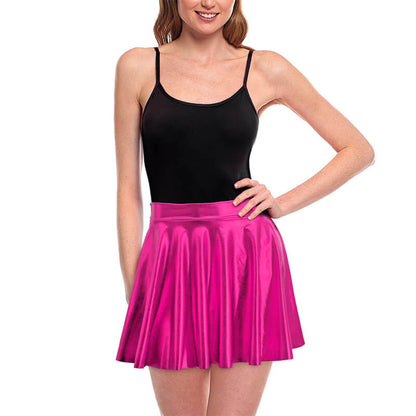Metallic Fuchsia Skirt