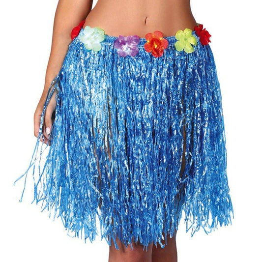 Short Blue Hawaiian Skirt