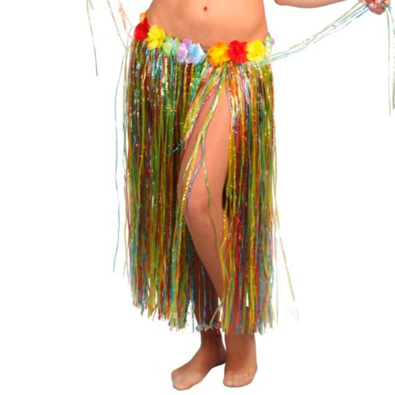Long Multicolour Hawaiian Skirt