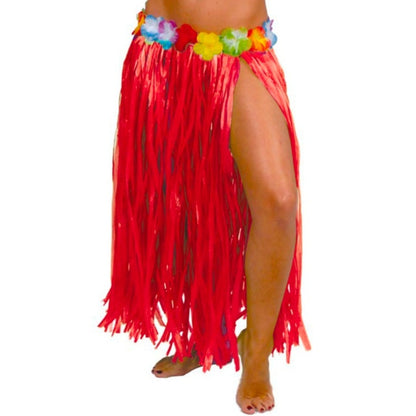Long Red Hawaiian Skirt