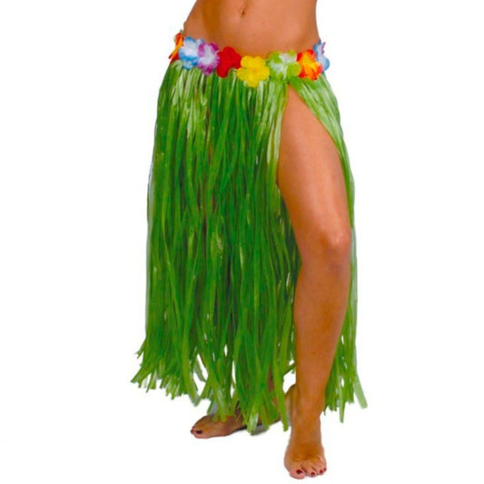 Long Green Hawaiian Skirt