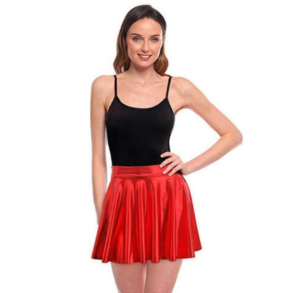 Metallic Red Skirt