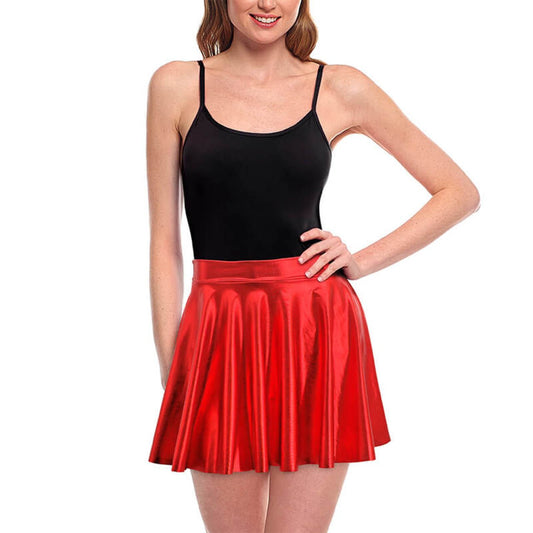 Metallic Red Skirt