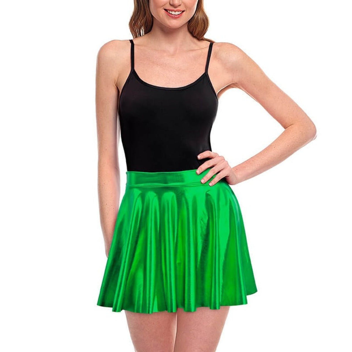 Metallic Green Skirt
