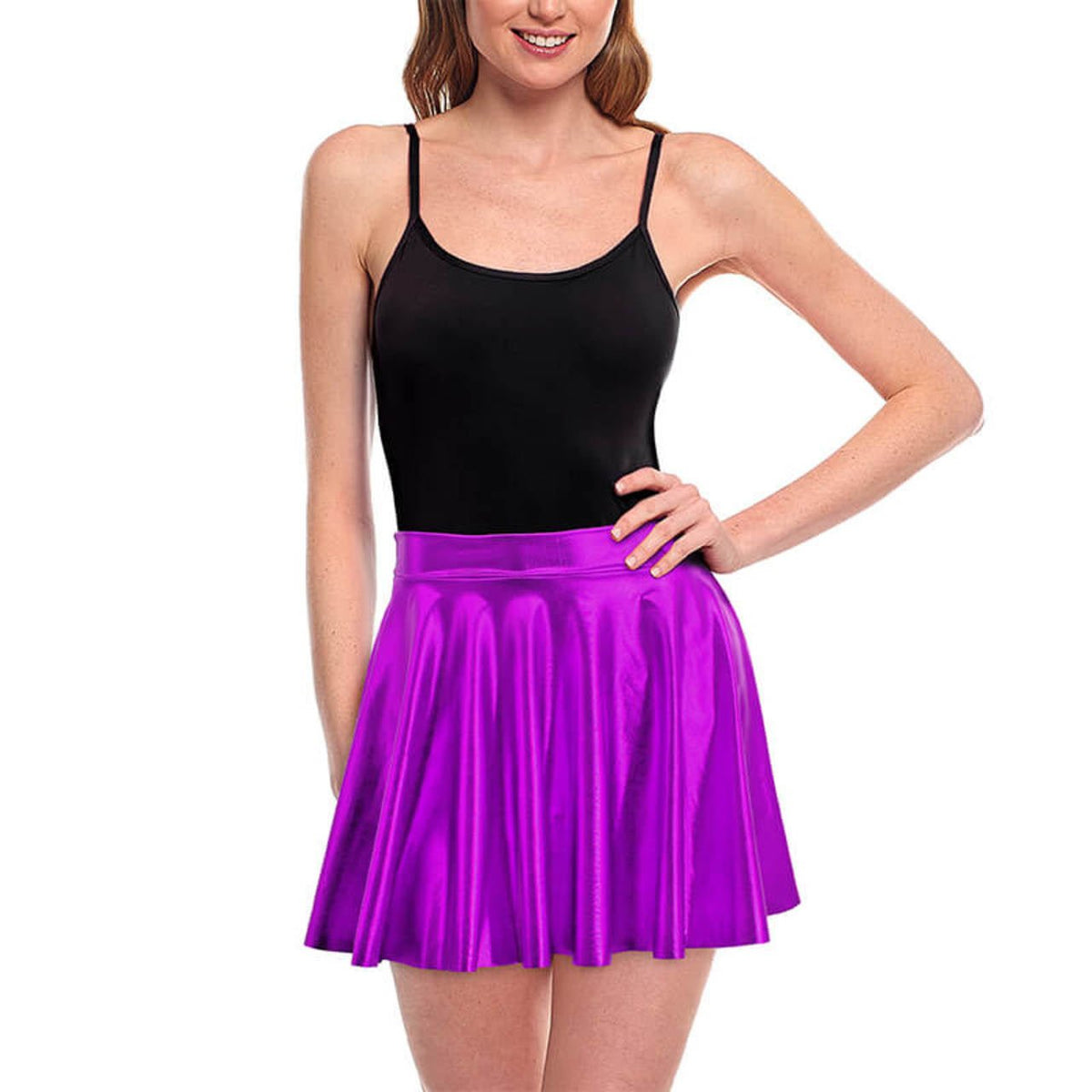 Metallic Violet Skirt