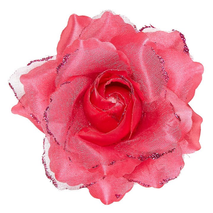 Pink Flower Hair Clip