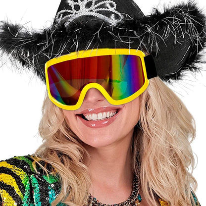 Yellow Ski Glasses