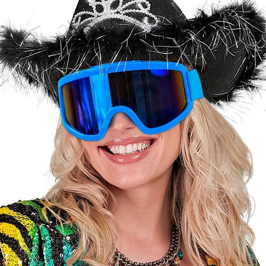 Blue Ski Glasses