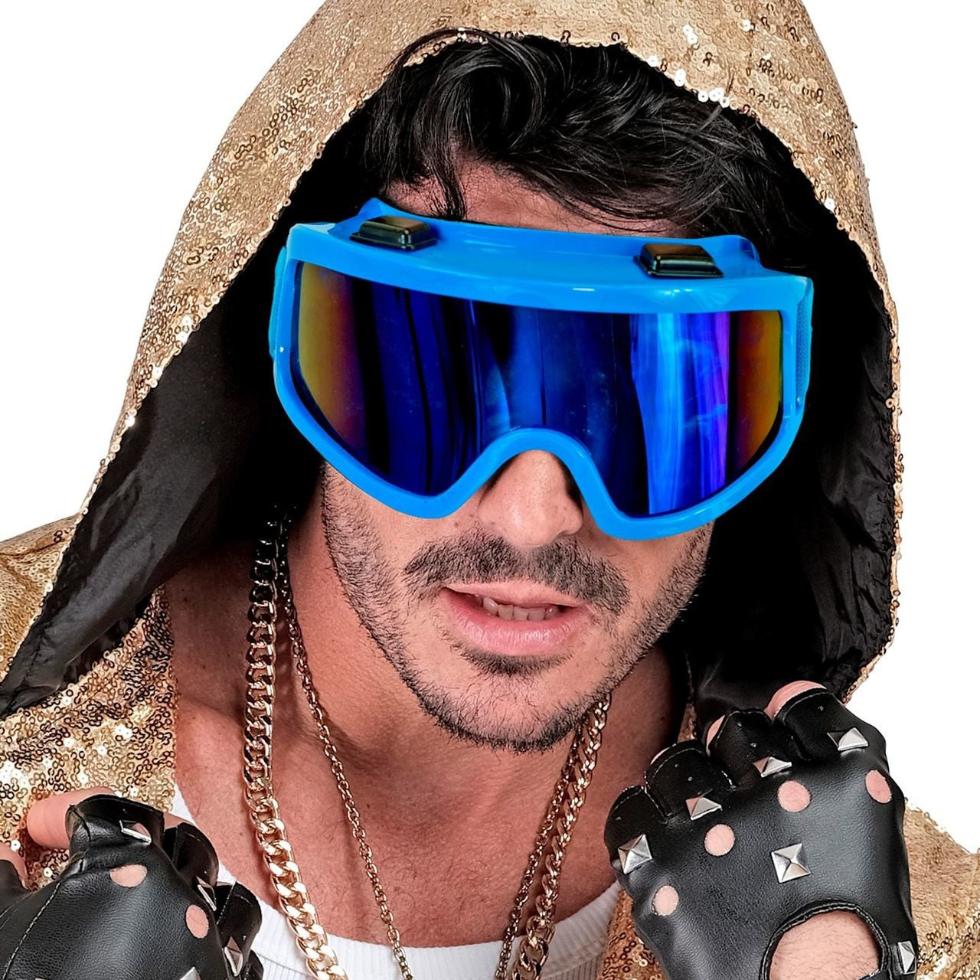 Blue Ski Glasses
