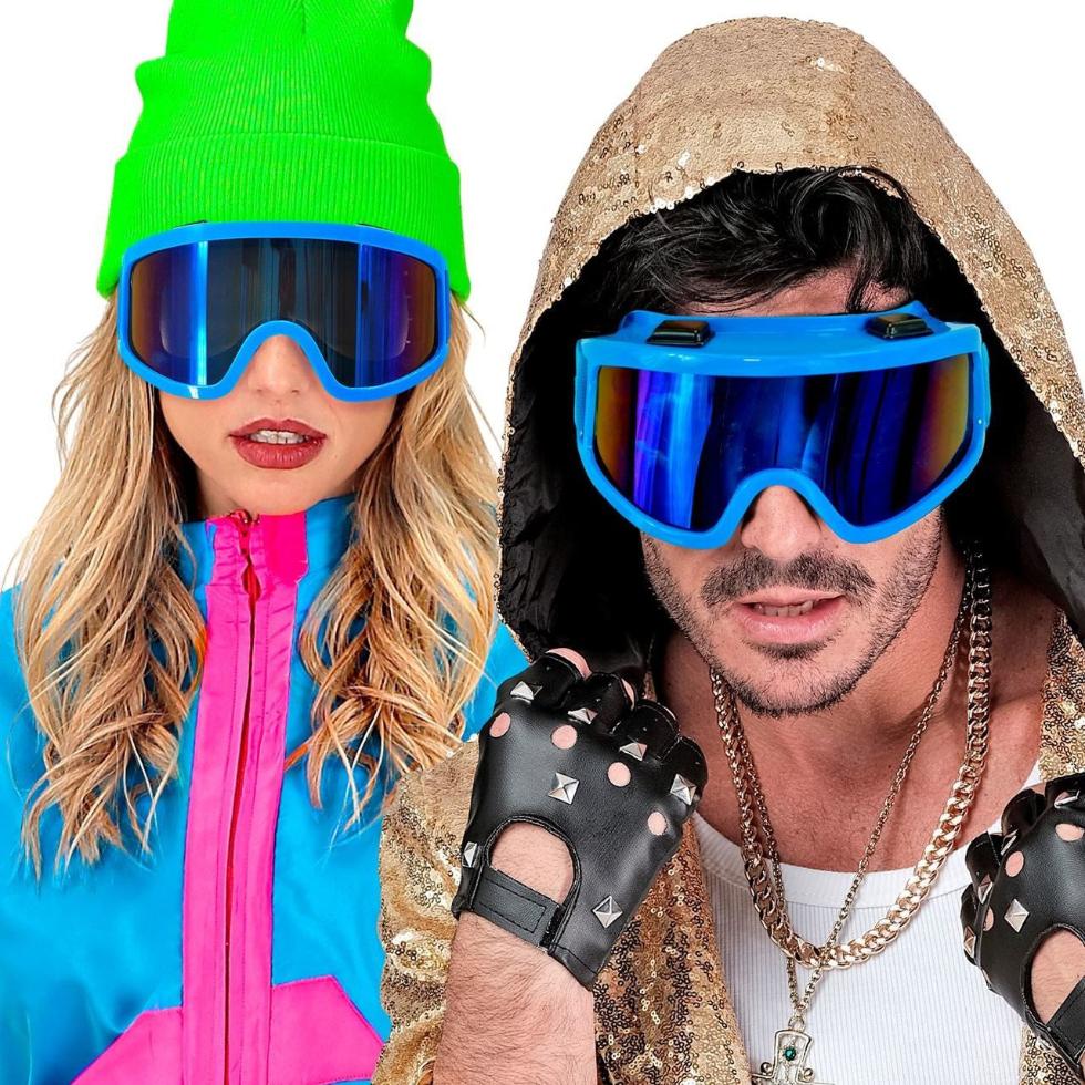 Blue Ski Glasses