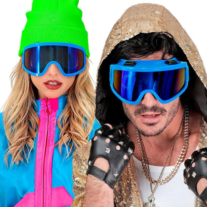 Blue Ski Glasses