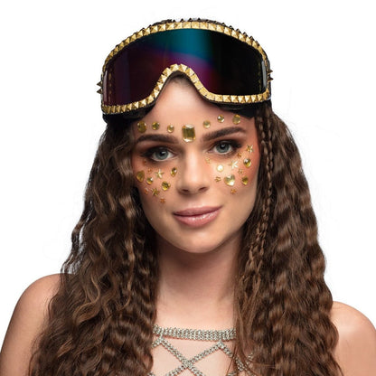 Gold Ski Glasses