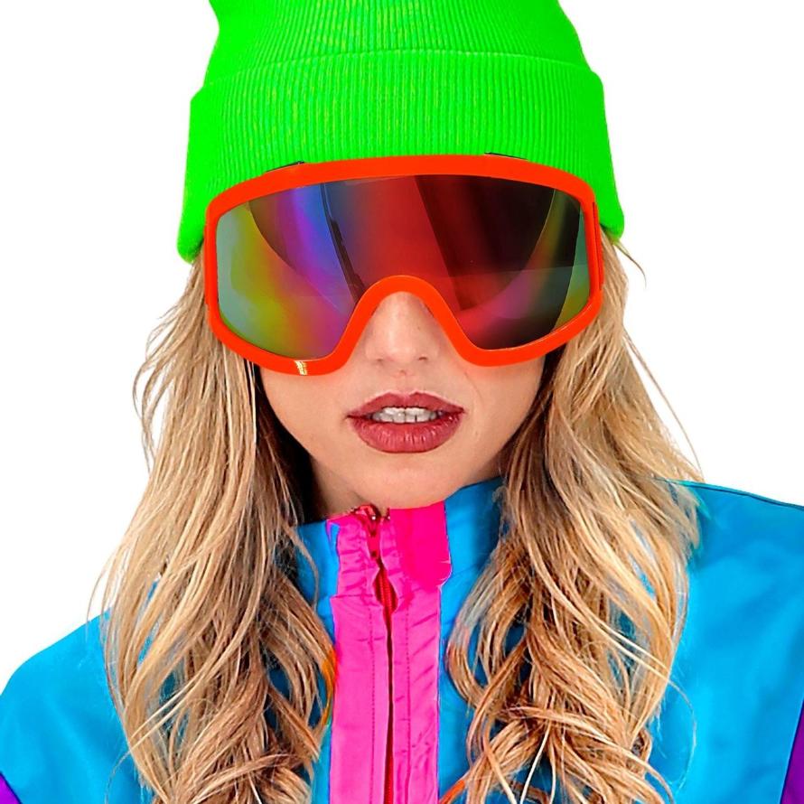 Orange Ski Glasses