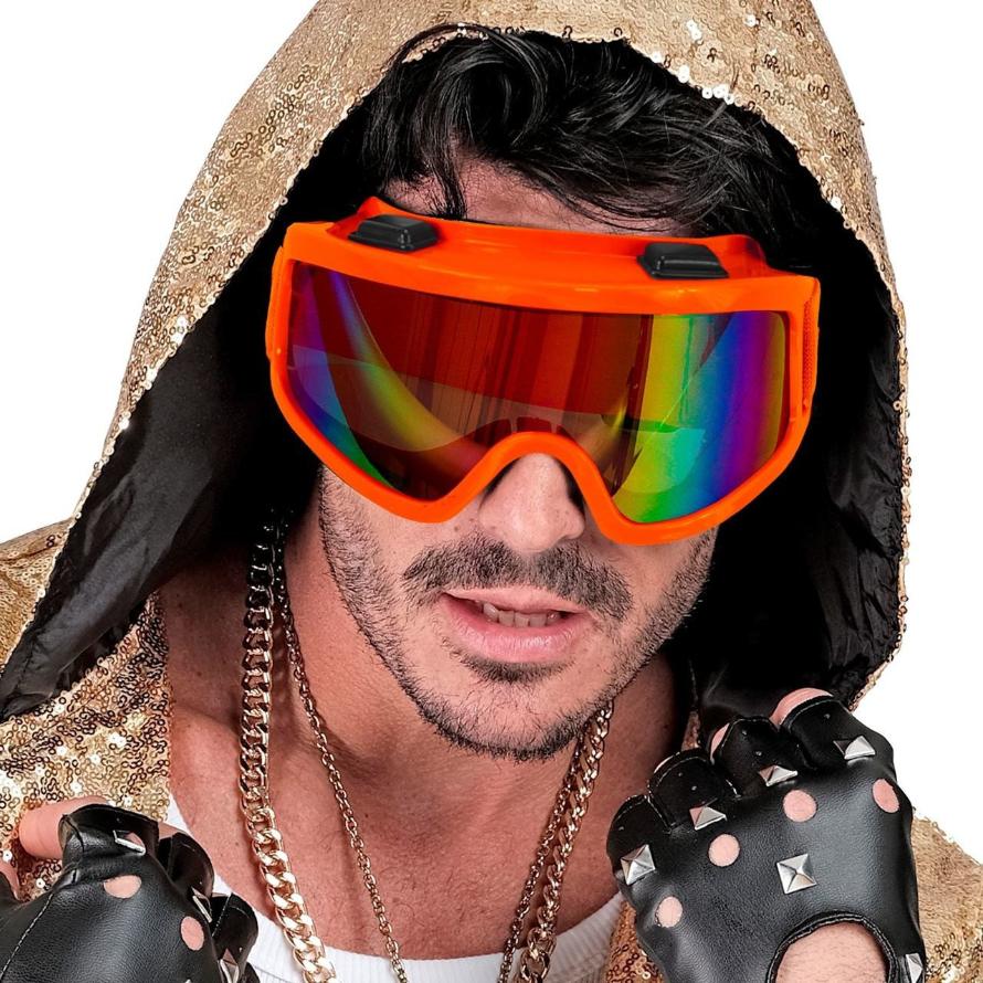 Orange Ski Glasses