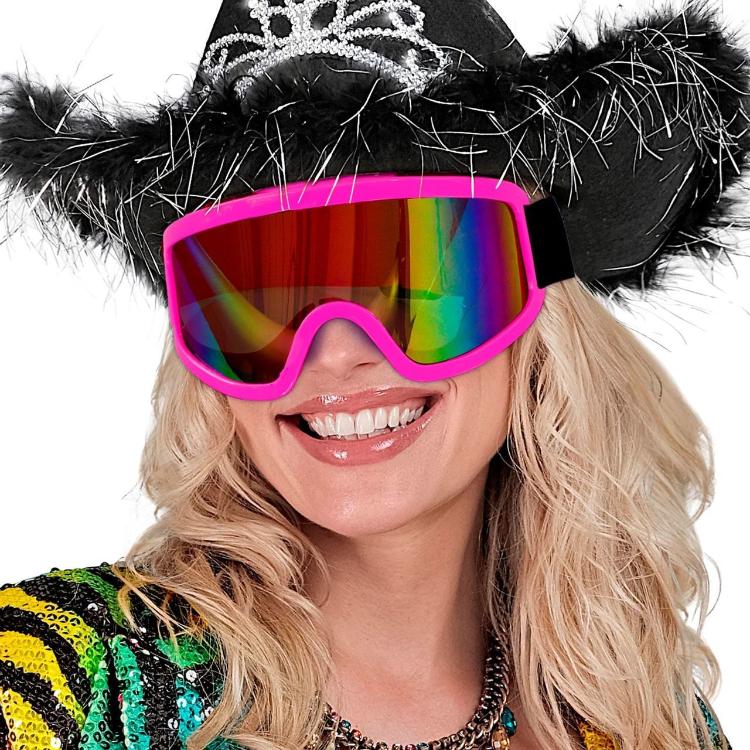 Pink Ski Glasses