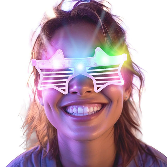 Light-up Star Glasses with LED (Assorted colours)