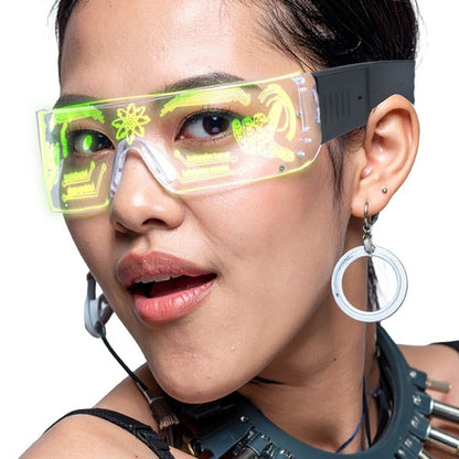 Futuristic Light-up LED Glasses