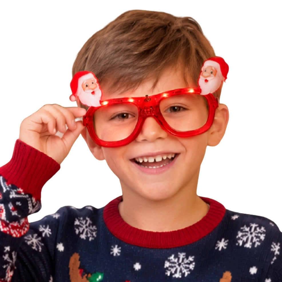 Light-up Santa Claus Glasses
