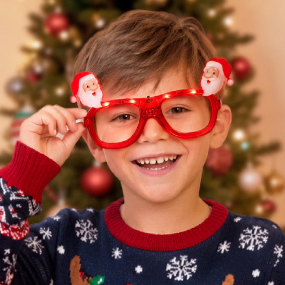 Light-up Santa Claus Glasses