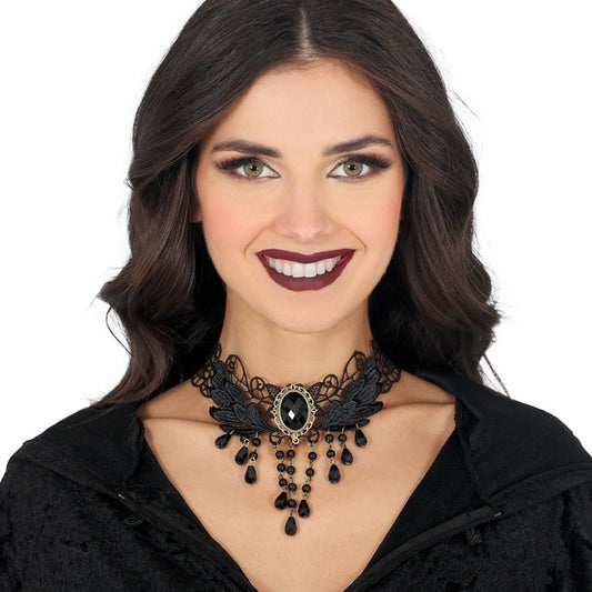 Embroidered Gothic Choker