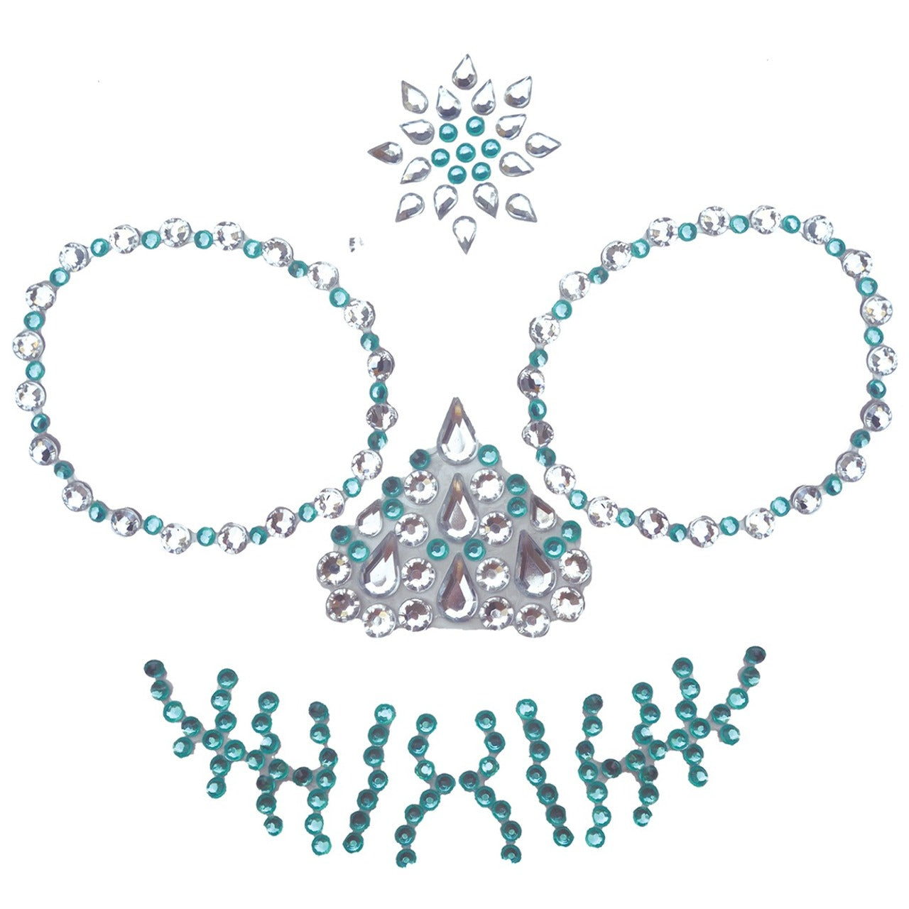Catrina Skull Glitter Face Gems