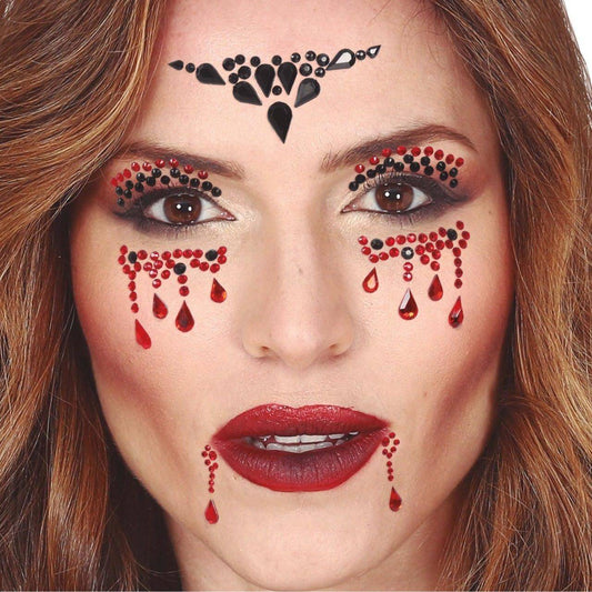 Vampire Glitter Face Gems