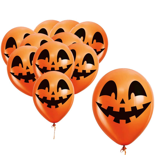 Terrifying Orange Pumpkin Balloons 