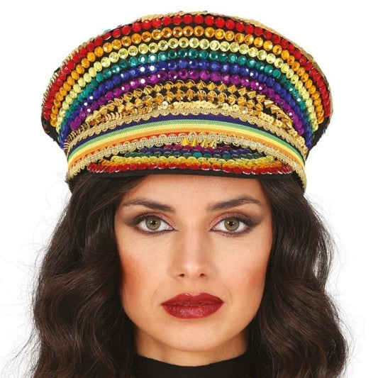Rhinestone Police Cap