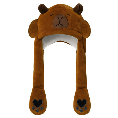 Capybara Cap with Moving Ears and Light