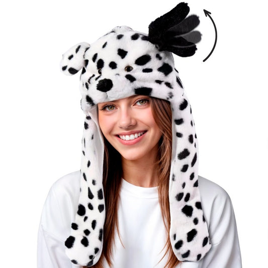 Dalmatian Cap with Moving Ears and Light-up