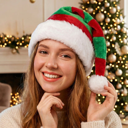 Deluxe Striped Elf Cap