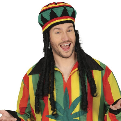 Jamaican Cap with Dreadlocks