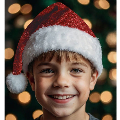 Kids Shiny Santa Claus Cap