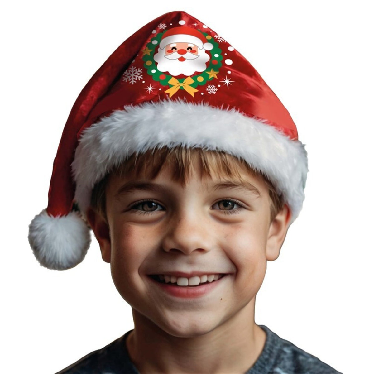 Kids Decorated Santa Hat