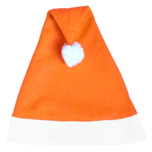 Orange Santa Claus Cap