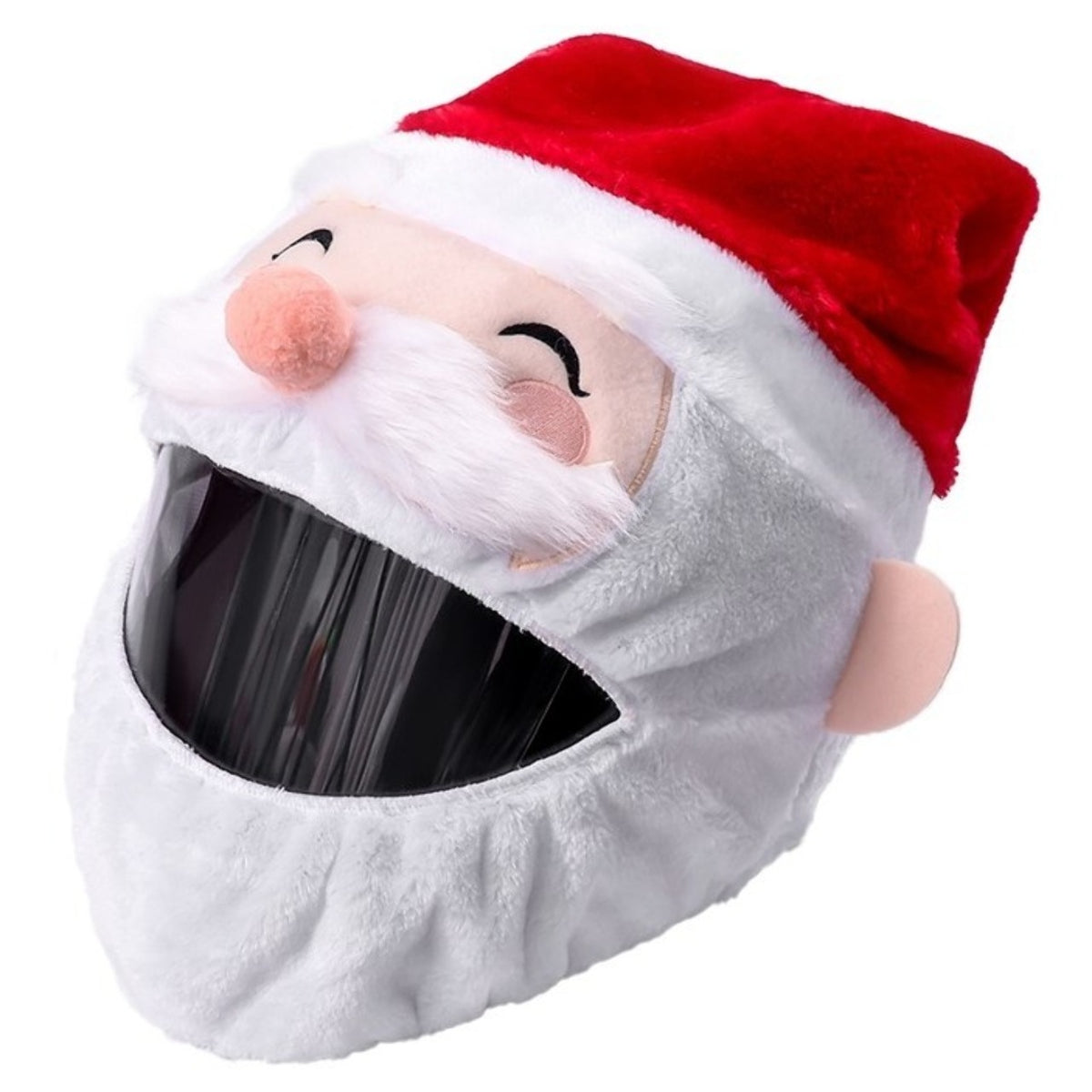 Smiling Santa Claus Cap for Helmet