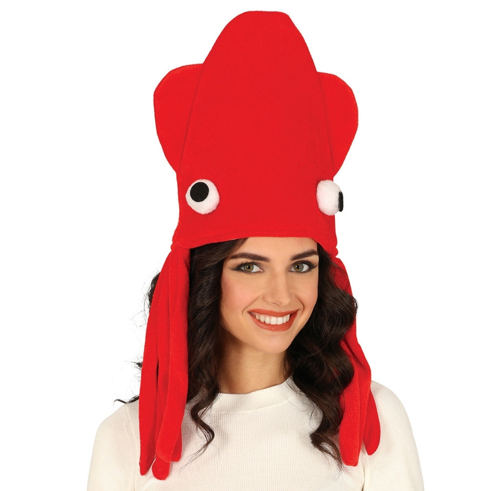 Red Octopus Cap