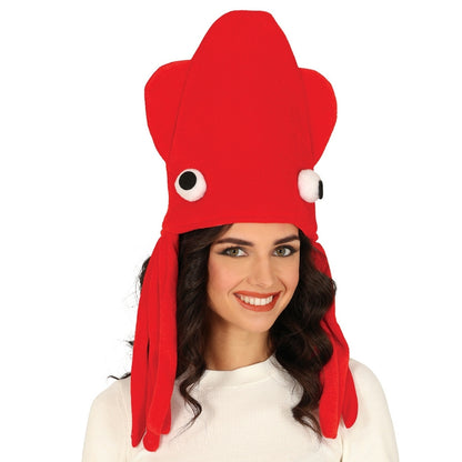 Red Octopus Cap