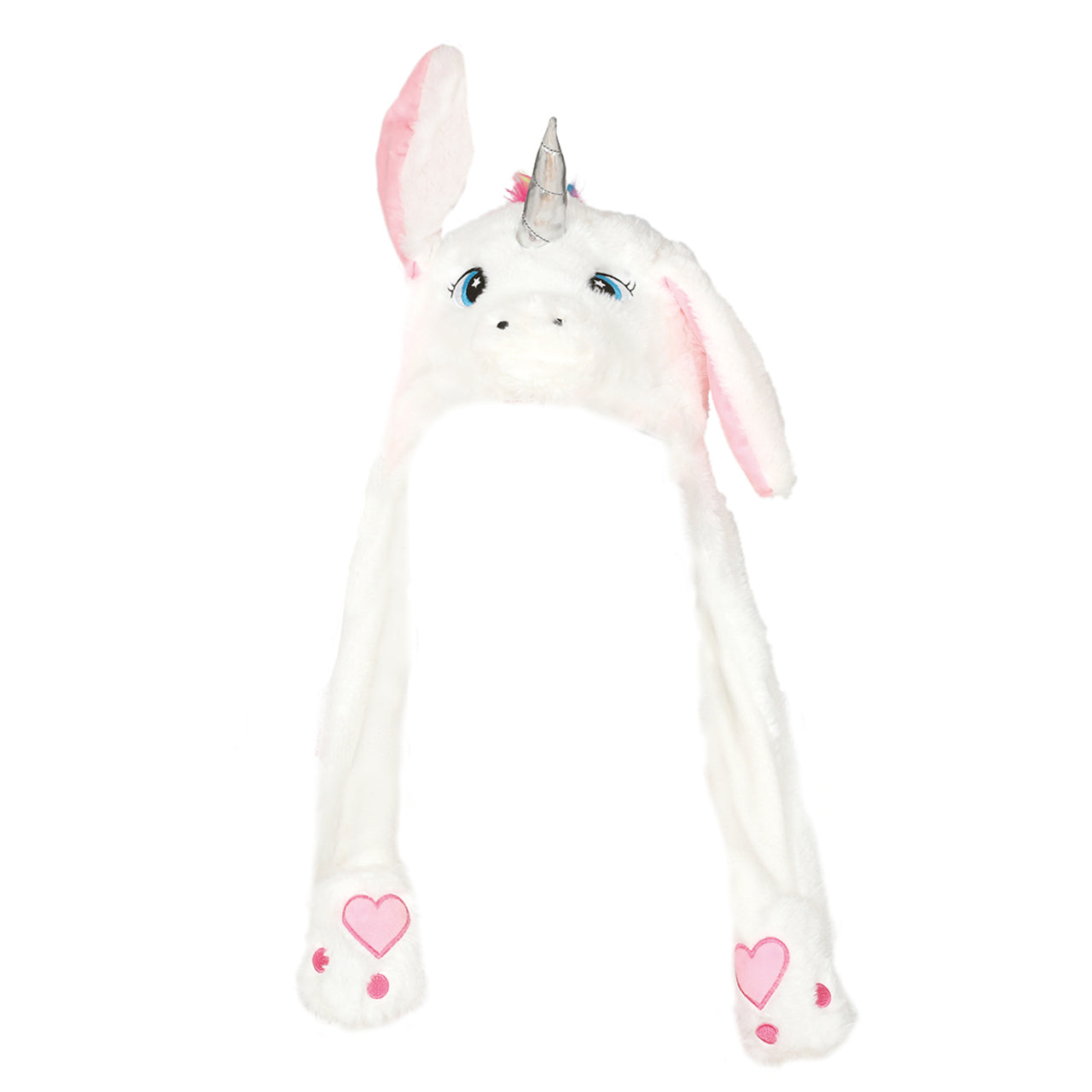 White Unicorn Cap with Moving Ears