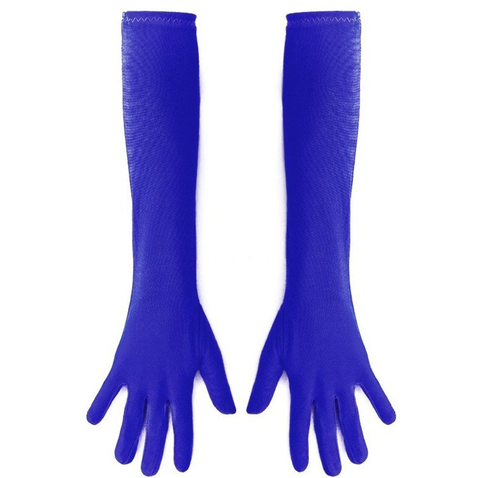 Long Blue Eco Gloves