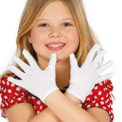 Kids White Eco Gloves