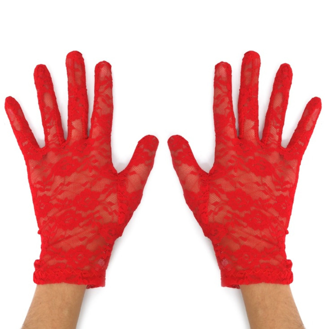 Red Lace Gloves