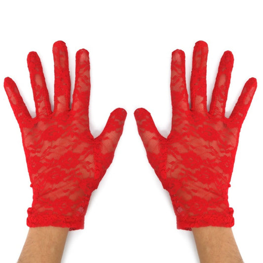 Red Lace Gloves